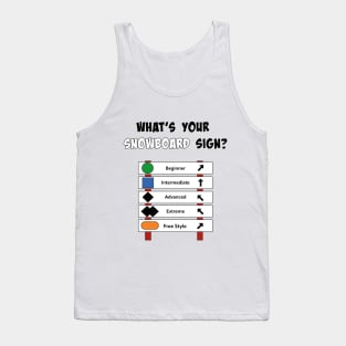 snowboard What's Your Sign Tank Top